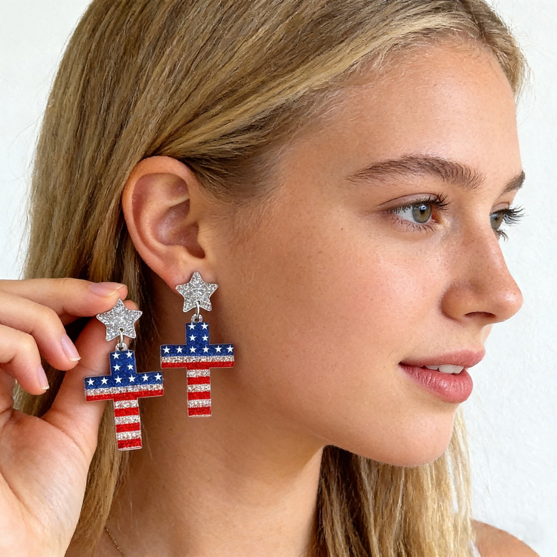 Wholesale Independence Day Acrylic Earrings — Festive Freedom-Themed Accessories