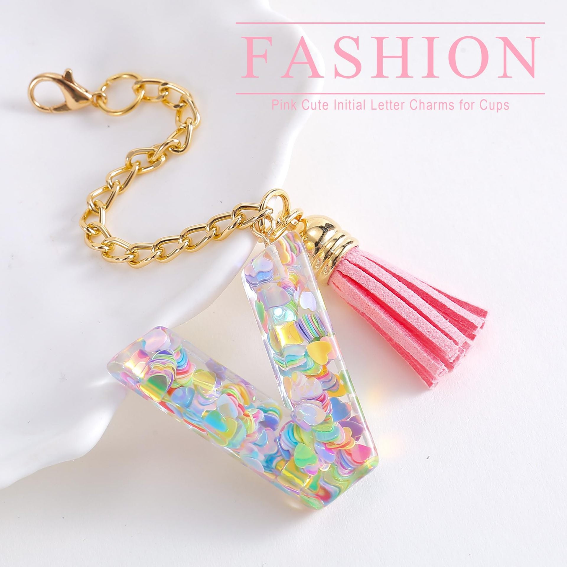 Wholesale Cartoon 26 Letters Resin Hanging Chain Cup Accessories Chain ACC-CA-Jiay001