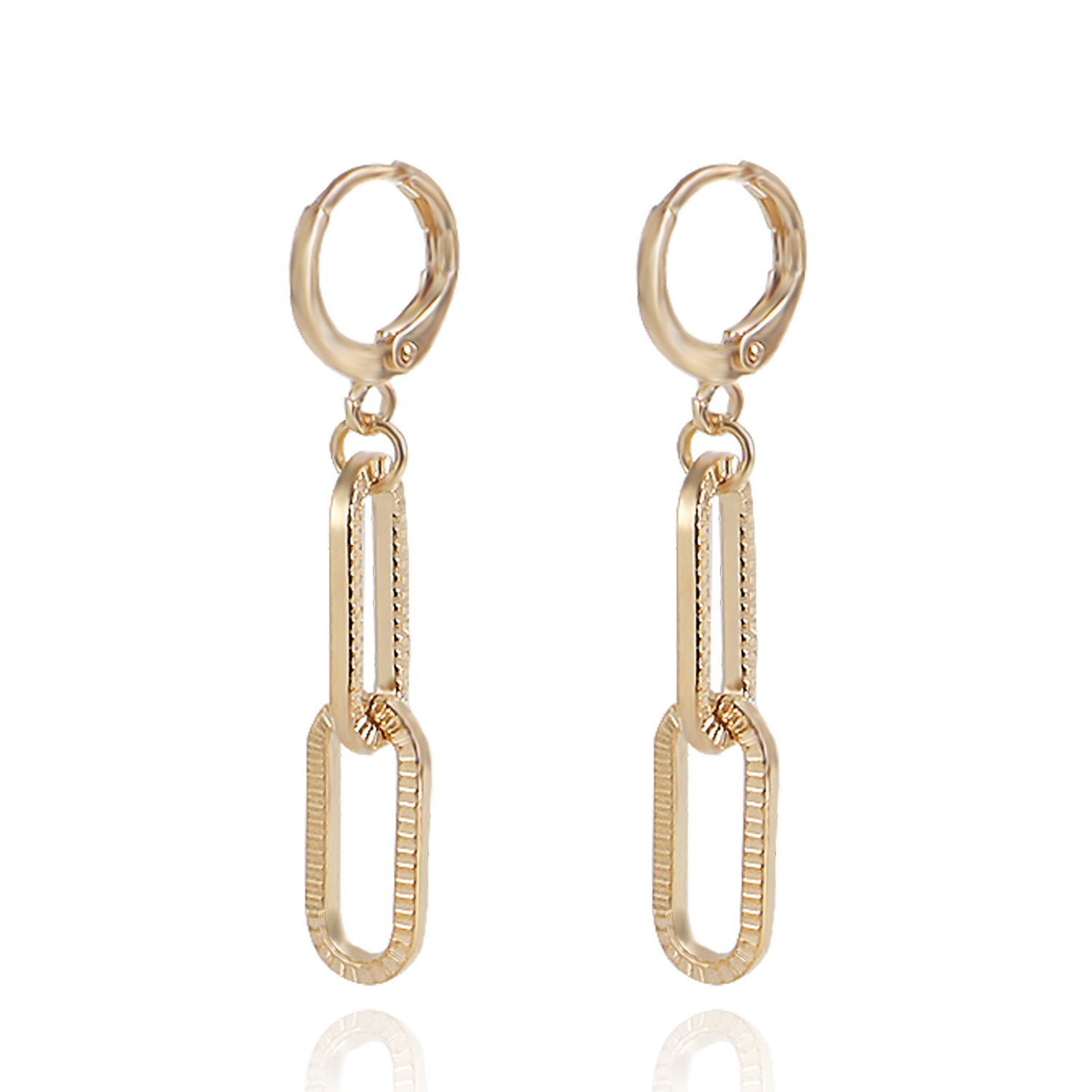 Wholesale Mini Geometric Oil Drop Flower Earrings