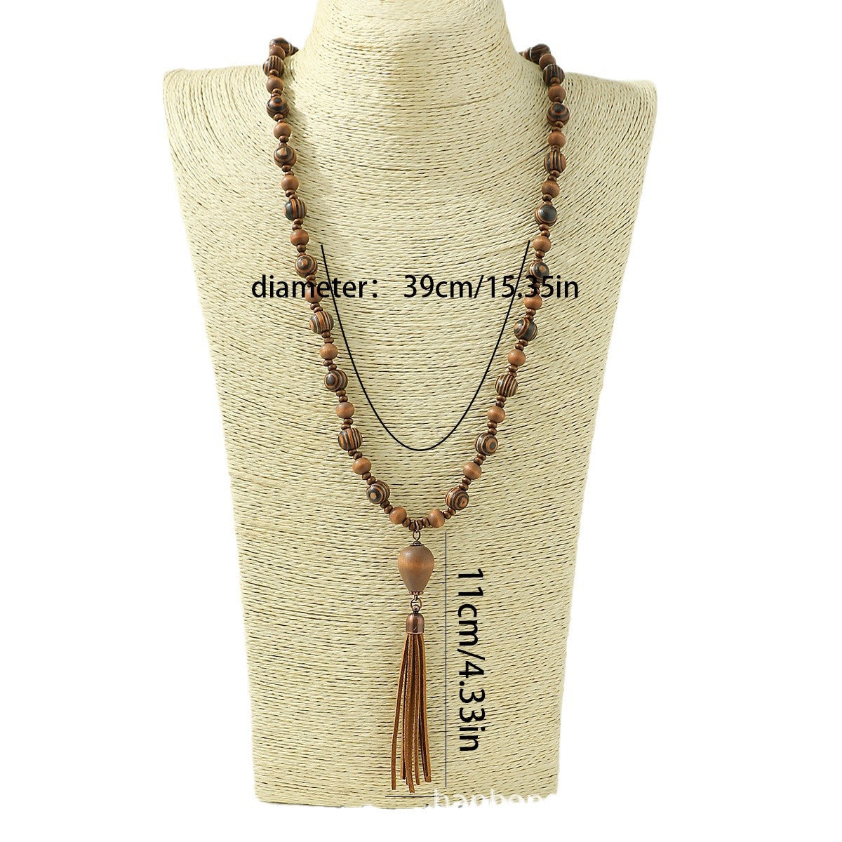 Wholesale Bohemian Wooden Bead Long Necklace