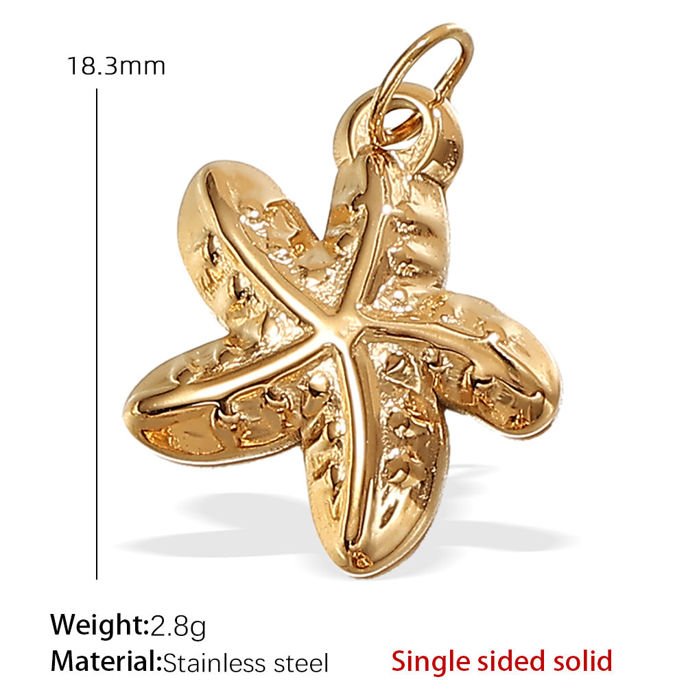 Wholesale Stainless Steel Turtle Starfish Marine Life  Charms