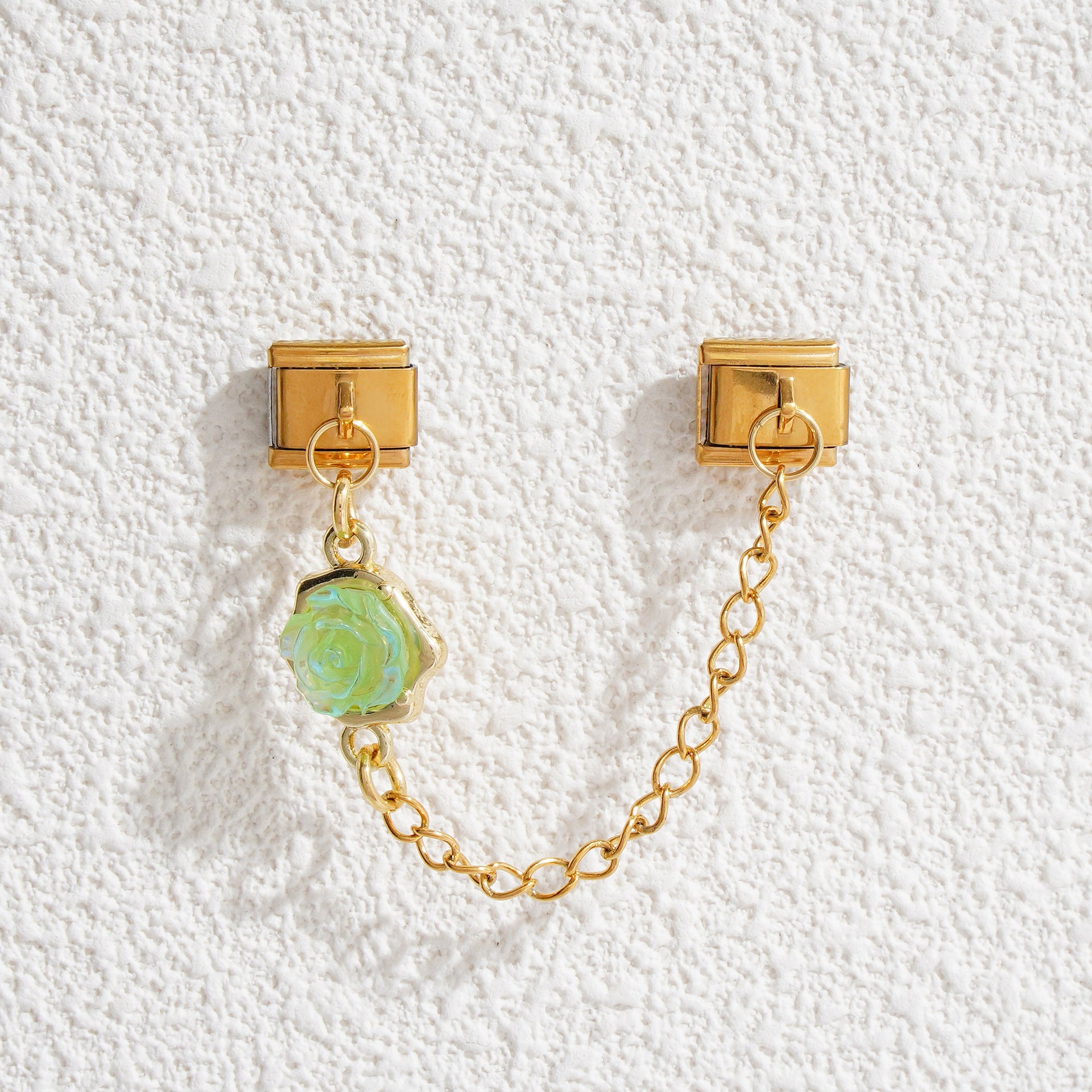 Wholesale 5pcs Italian Charm Bracelet 9mm DIY Splicing Evil Eye Pendant Stainless Steel Composable Bracelet