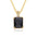 Wholesale Square zircon necklace  simple clavicle chain light luxury clavicle chain