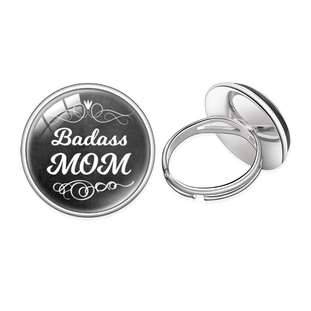 Wholesale mother's love MOM heart-shaped ring