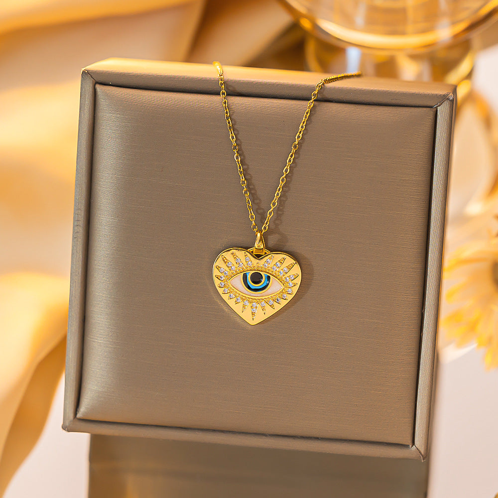 Wholesale Evil Eye Pendant Necklace Blue Eye Design for Everyday Gift Boutique Jewelry Accessory