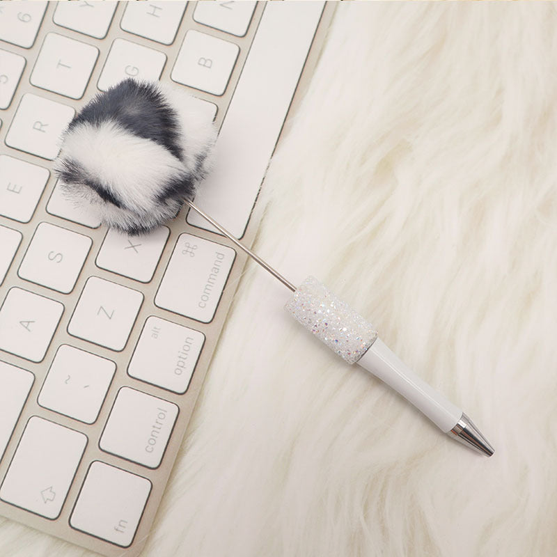 Wholesale Beadable Pens Sugar Gypsophila Hair Ball DIY Beaded Pen ACC-PN-CY004