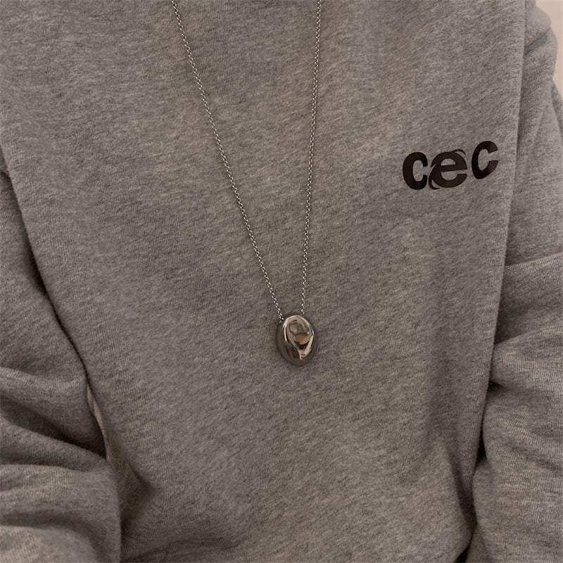 Collana all'ingrosso con gocce d'acqua in acciaio inossidabile che non sbiadisce