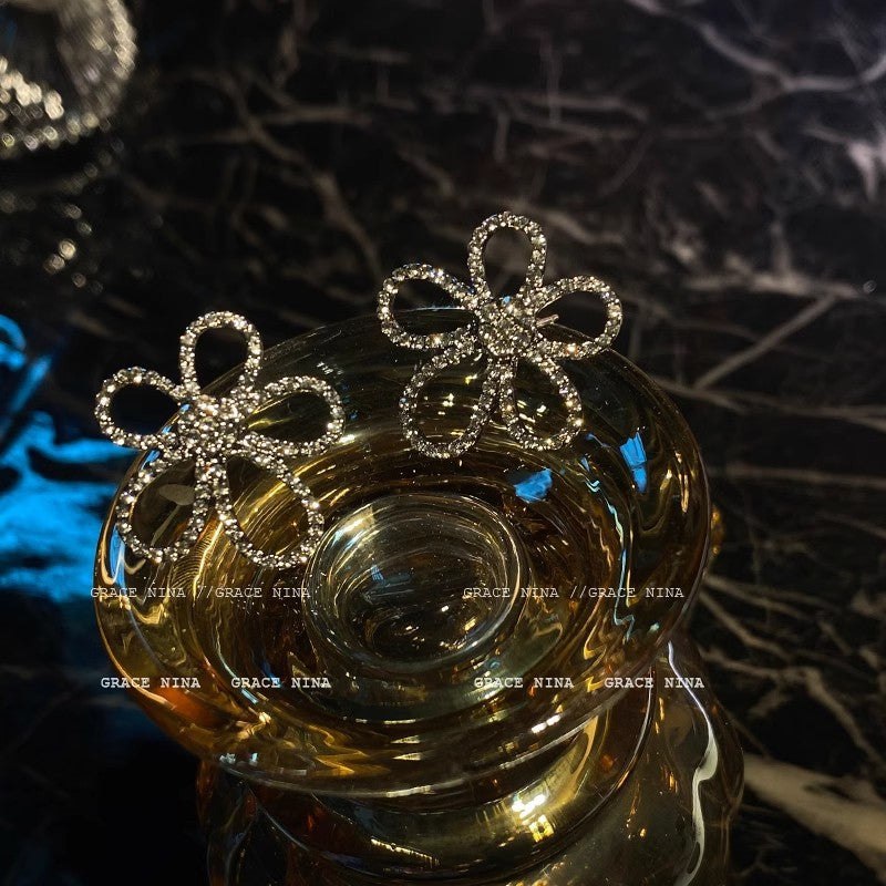 Wholesale  Flash Diamond Luxury Earrings