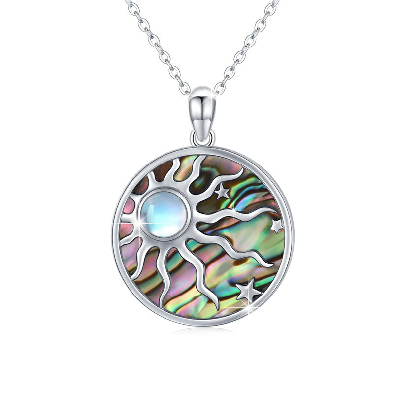Wholesale stainless steel abalone shell necklace
