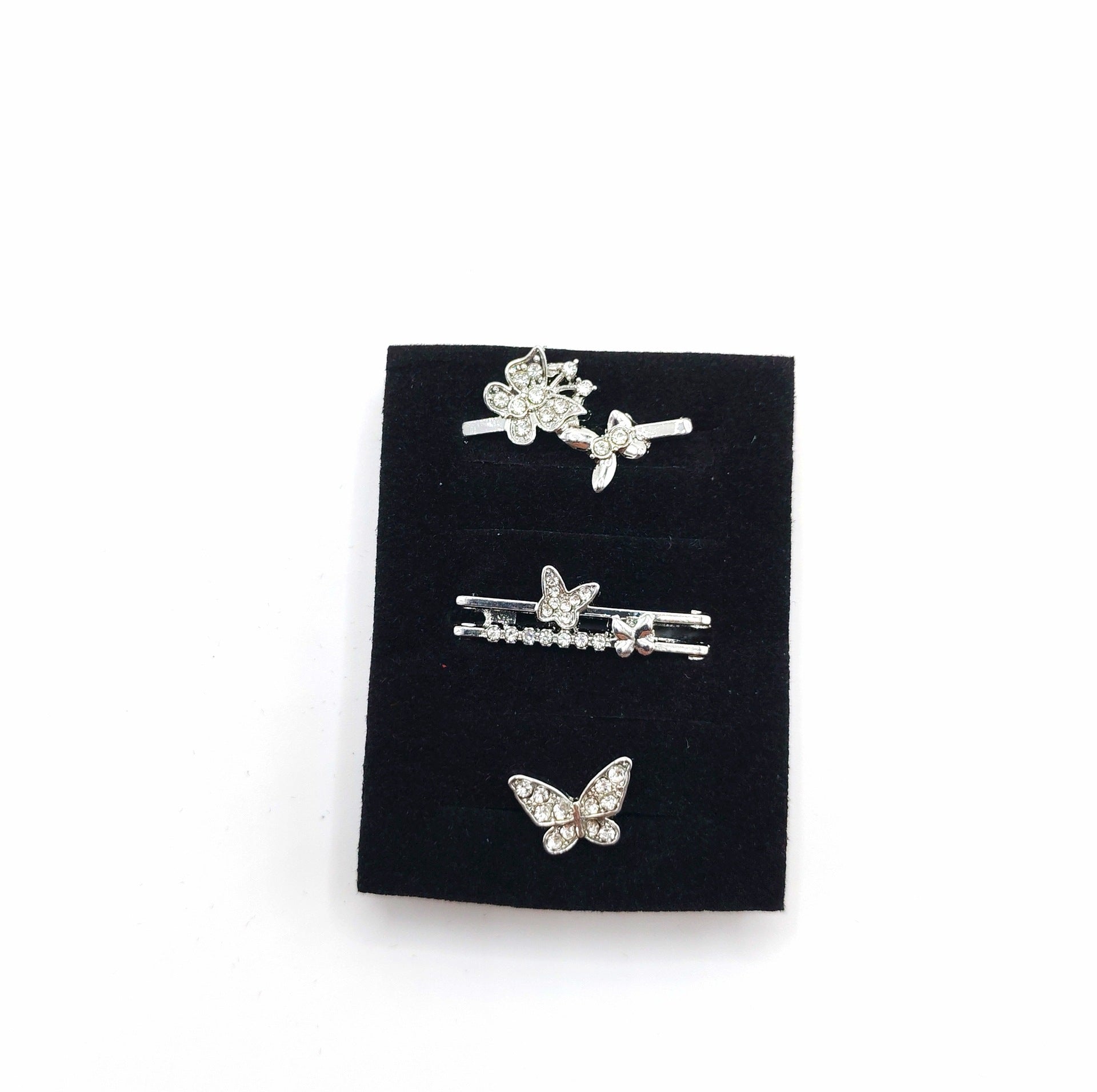 Wholesale Smart Watch Apple Watch Silicone Strap Decorative Ring New Butterfly Double Layer Hollow Diamond Decorative Nails