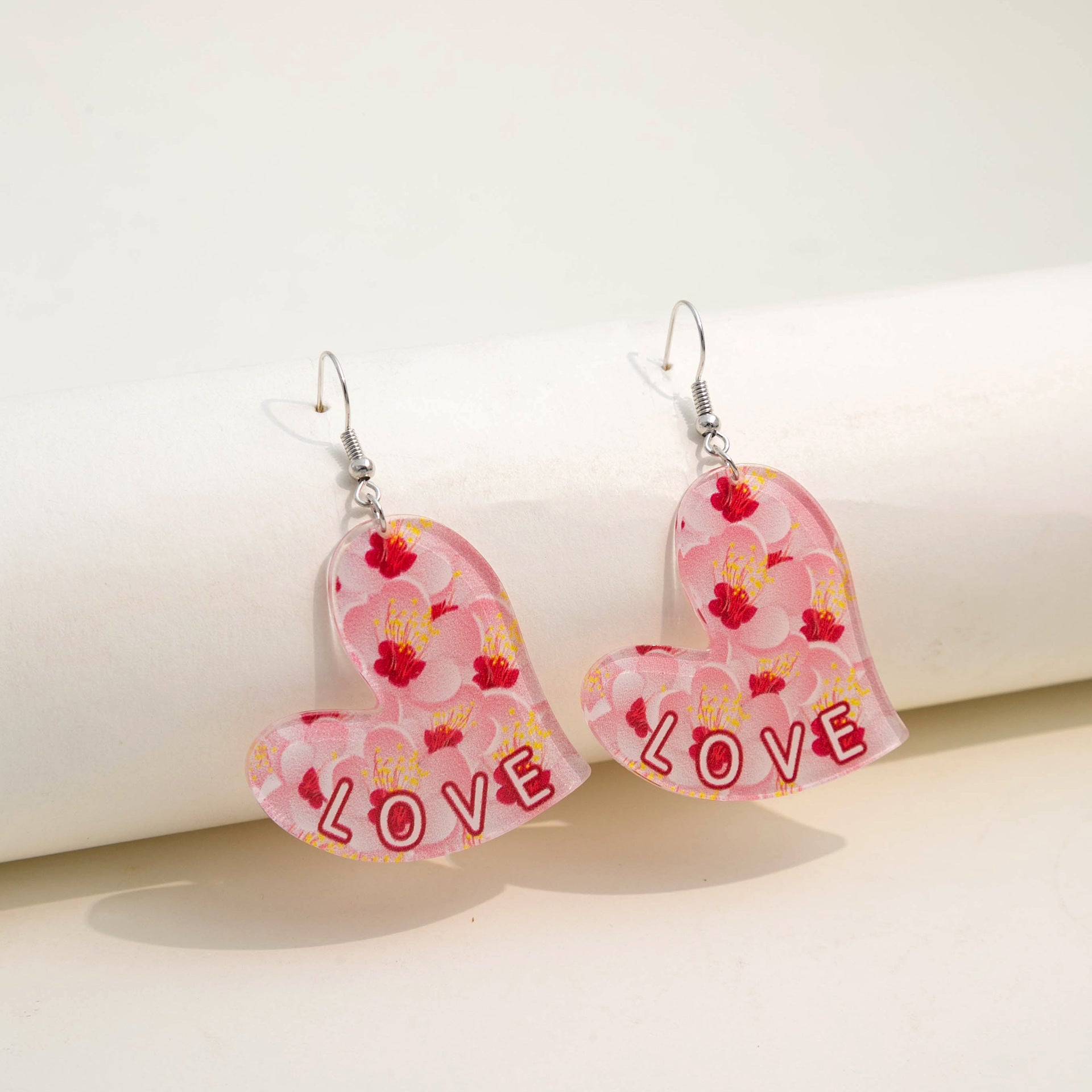 Wholesale  romantic Valentine's Day acrylic creative earrings