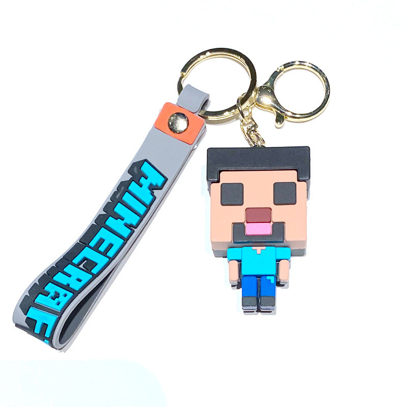 Wholesale Cartoon PVC Soft Keychain Creative Keychain ACCVIP-KC-XinShu006