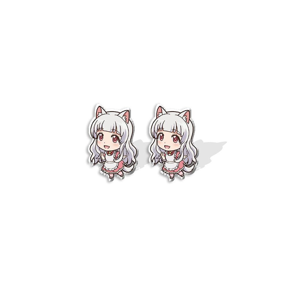 Wholesale Anime Cartoon Character Heat Shrink Acrylic Earrings ACCVIP-ES-XiangLian007