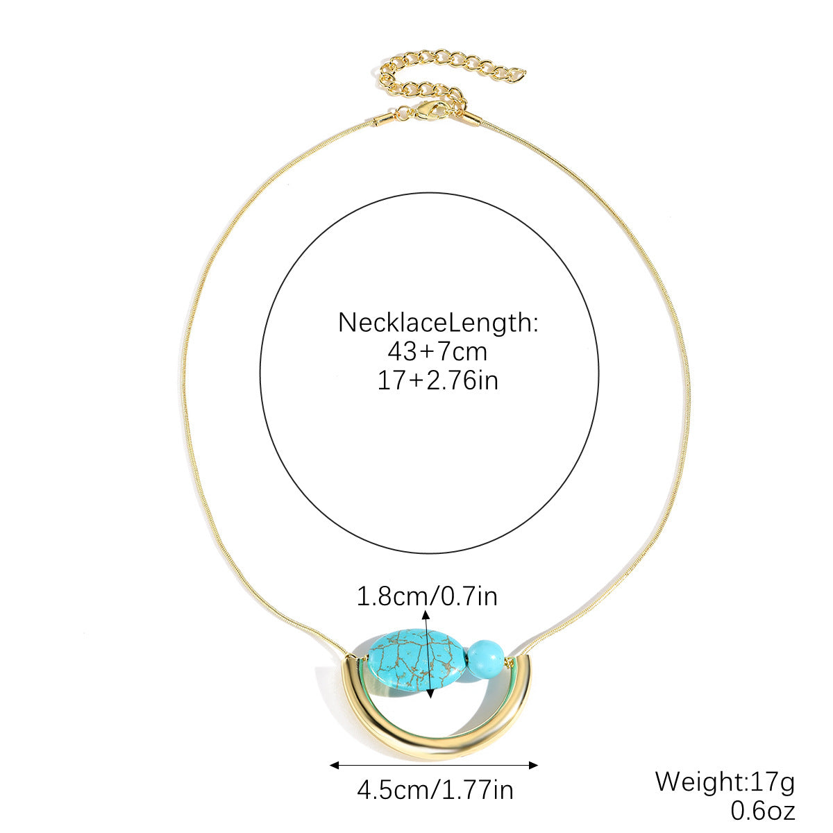 Wholesale  urquoise Pendant Necklace  Tube  Turquoise Necklace