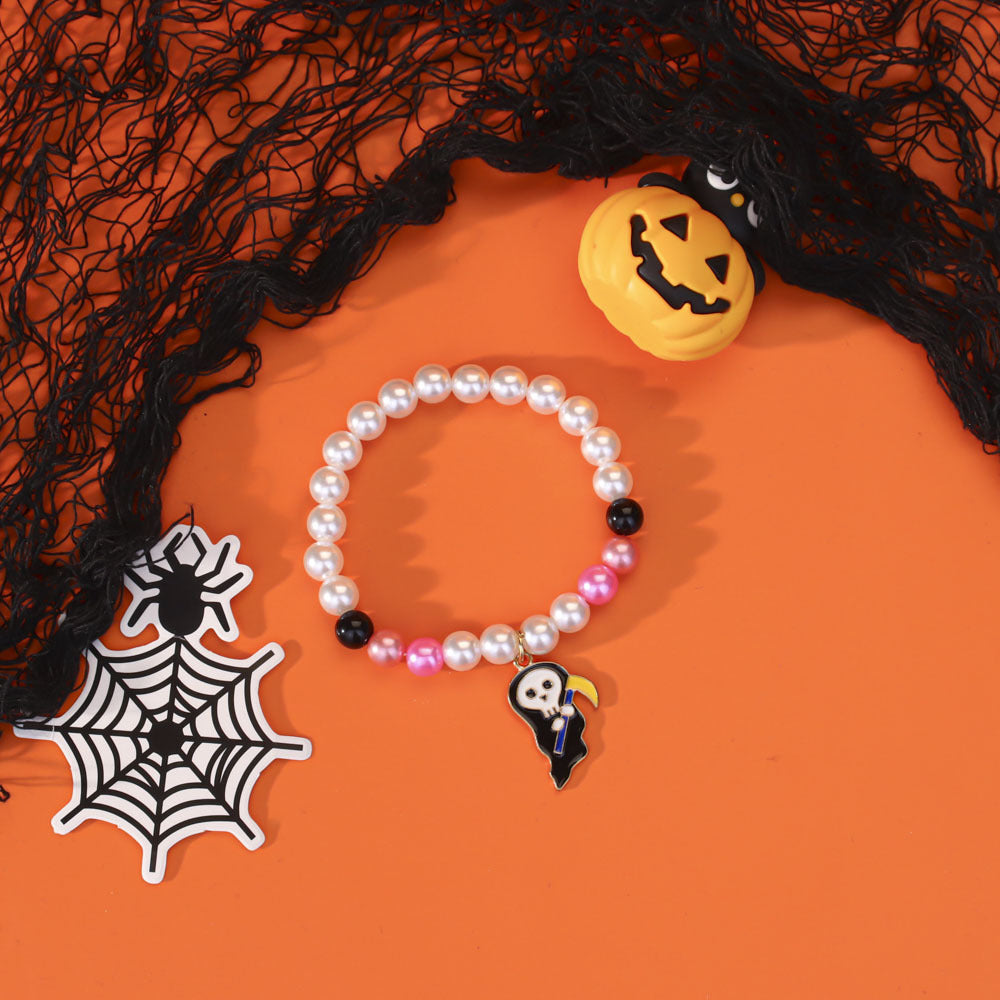 Wholesale  Ghost Pumpkin Bat Elastic Bracelet