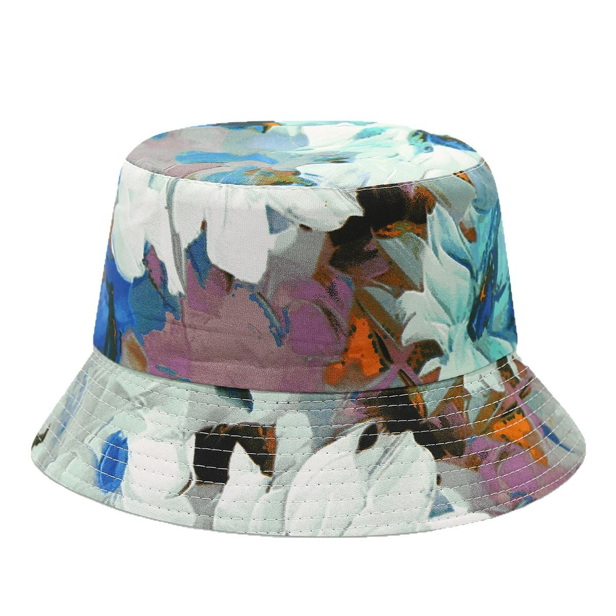 Wholesale Double-Sided Fisherman Hat  Flower Pattern Basin Hat