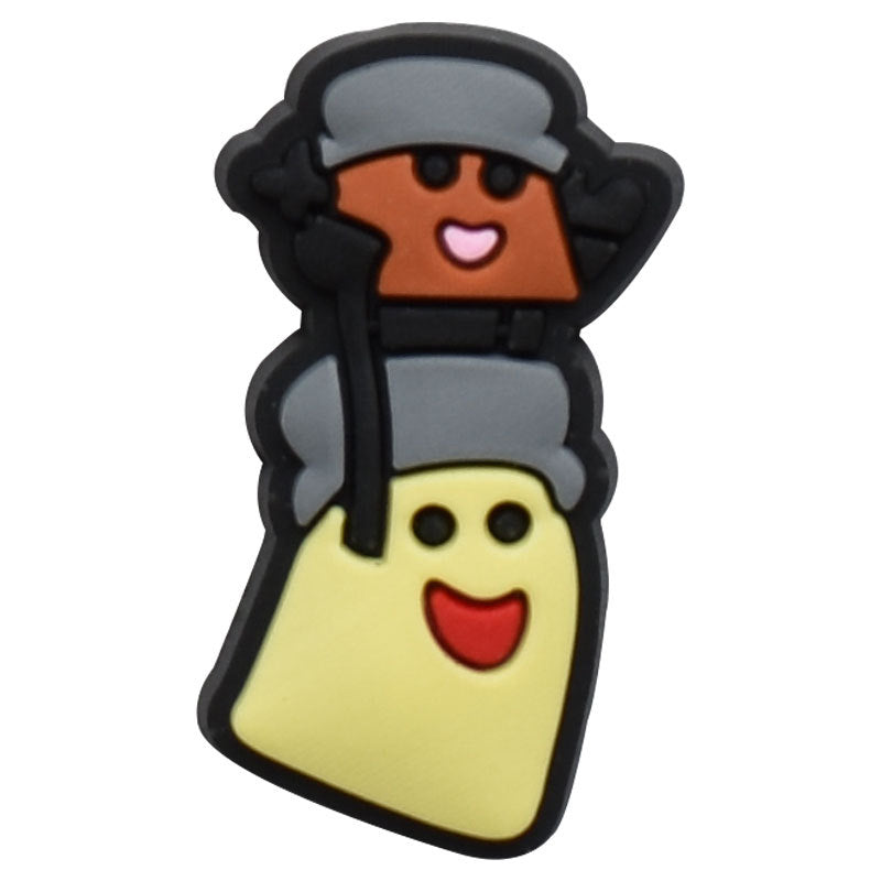 Wholesale  Random 100pcs cartoon PVC Soft Rubber Shoe Buckle Decoration