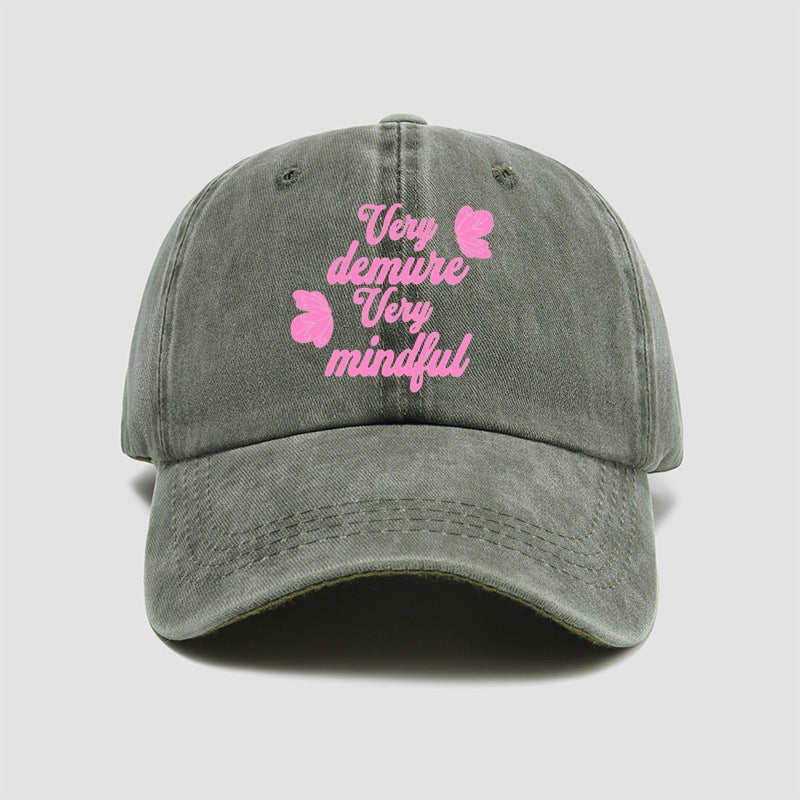 Wholesale Washed Cotton Baseball Cap Retro Letter Old Cap