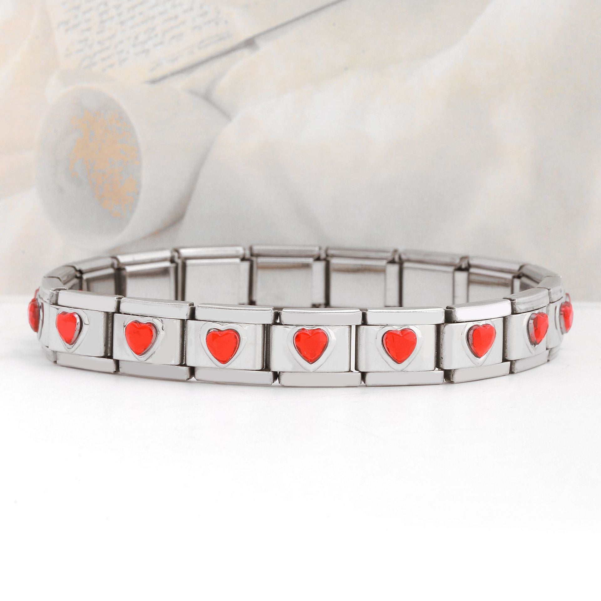 Wholesale Italian Charm Bracelet 9mm DIY Spliced Removable Stainless Steel Love Composable Bracelet ACC-BT-XY017