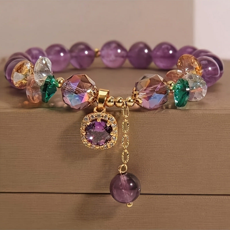 Wholesale Glass Crystal Bead Bracelet Fashion Accessory for Resale