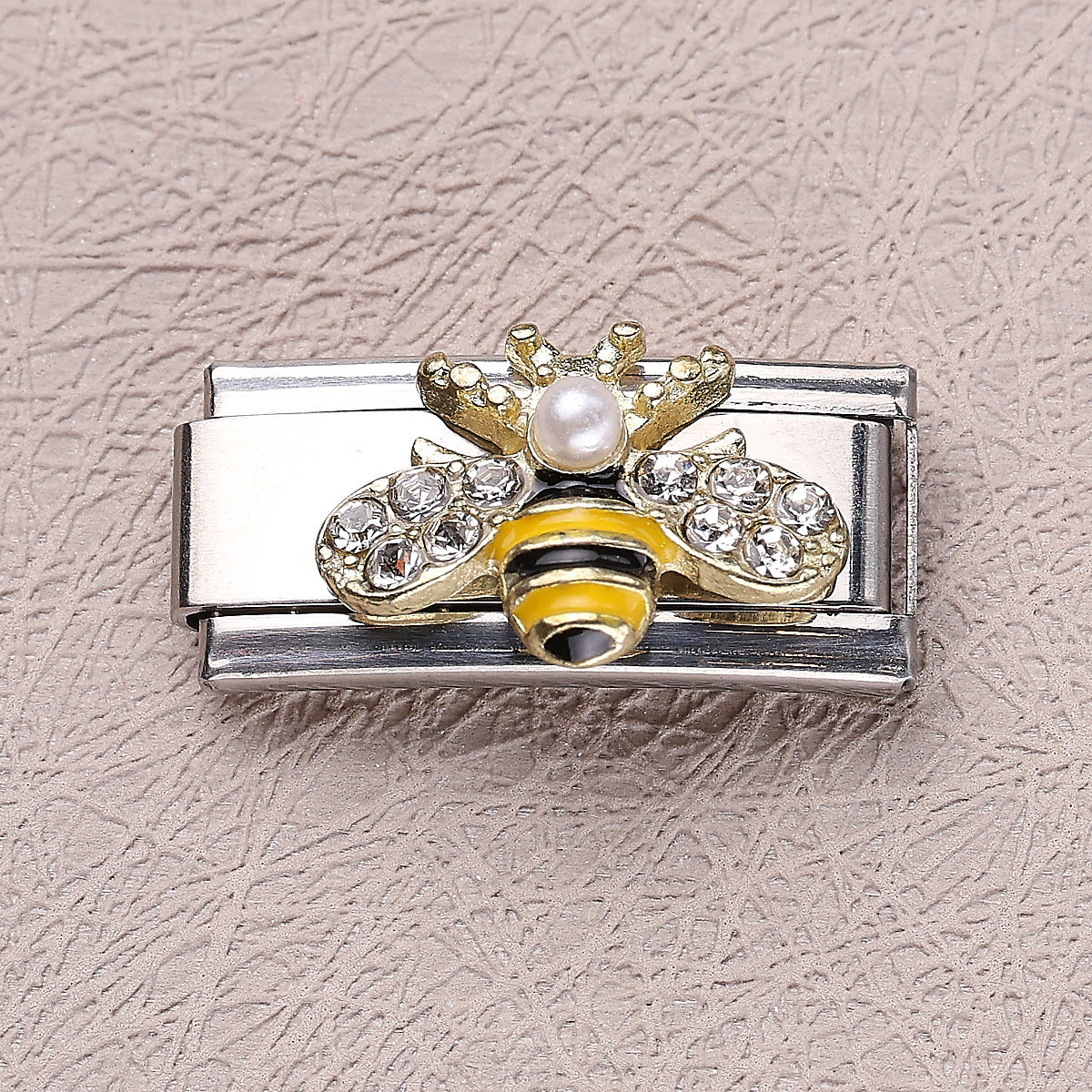 Wholesale 10pcs Italian Charm Bracelet 9mm DIY Splicing Love Bear Stainless Steel Composable Bracelet