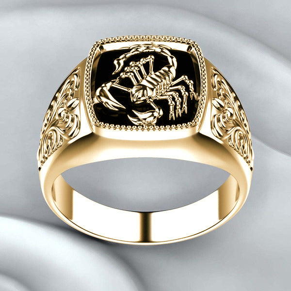 Wholesale Men' s Ring,  Gold Electroplated Alloy Fashion Accessory,  Trendy Gift for Resale