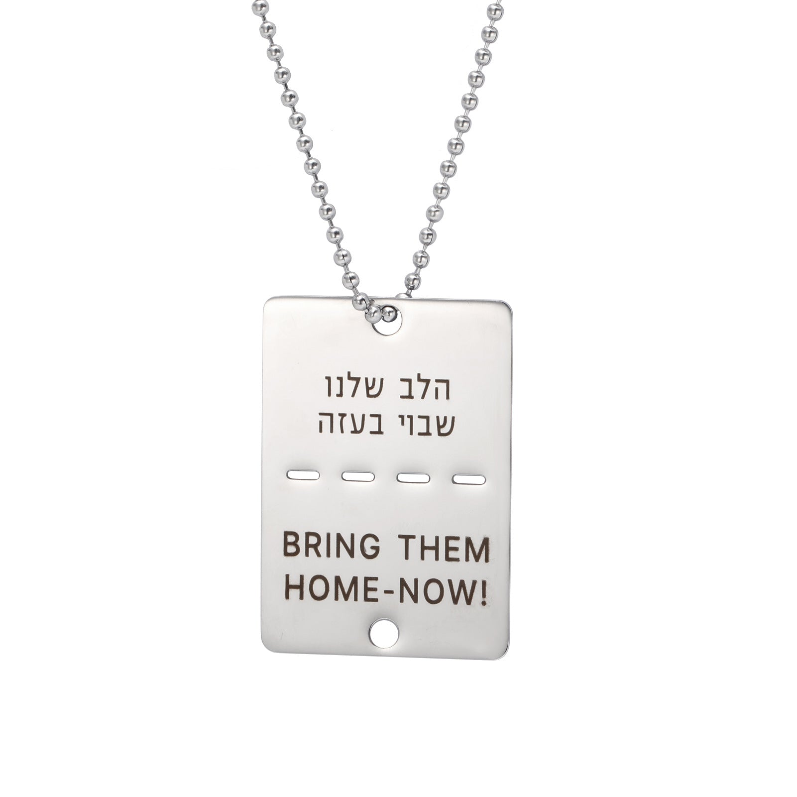 Wholesale Bring Them Home Now Stainless Steel Necklace Pendant ACC-NE-GeXiang003