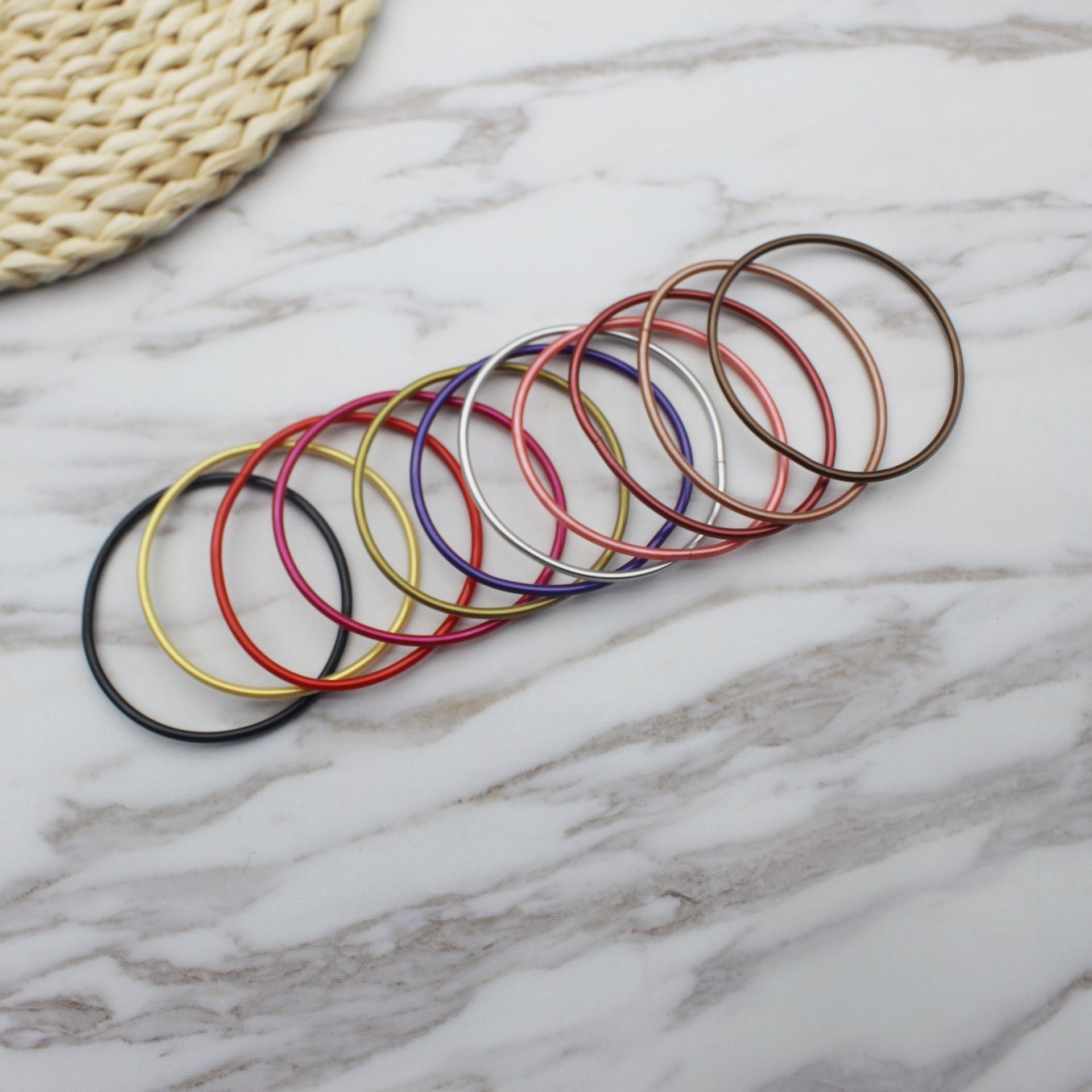 Wholesale Gold Powder Gold Foil Plastic Silicone Tube Bracelet Jelly Bangles ACC-BT-YTian004