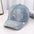 Wholesale Rhinestone Washed Denim Baseball Cap