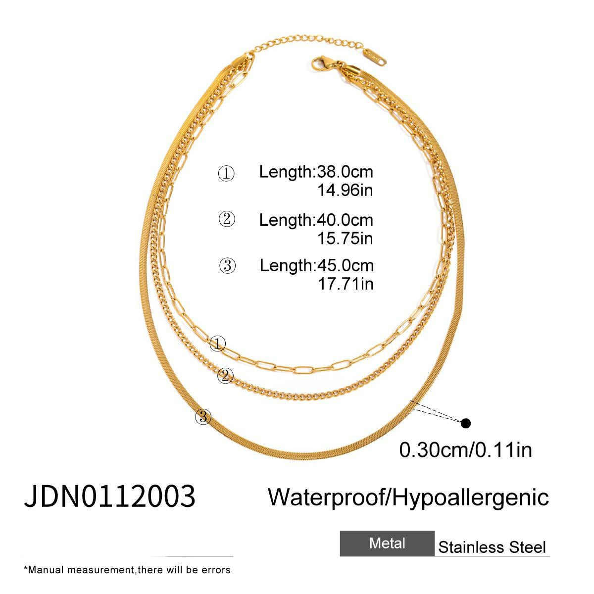 Wholesale stainless steel necklace  do not fade light luxury clavicle chain