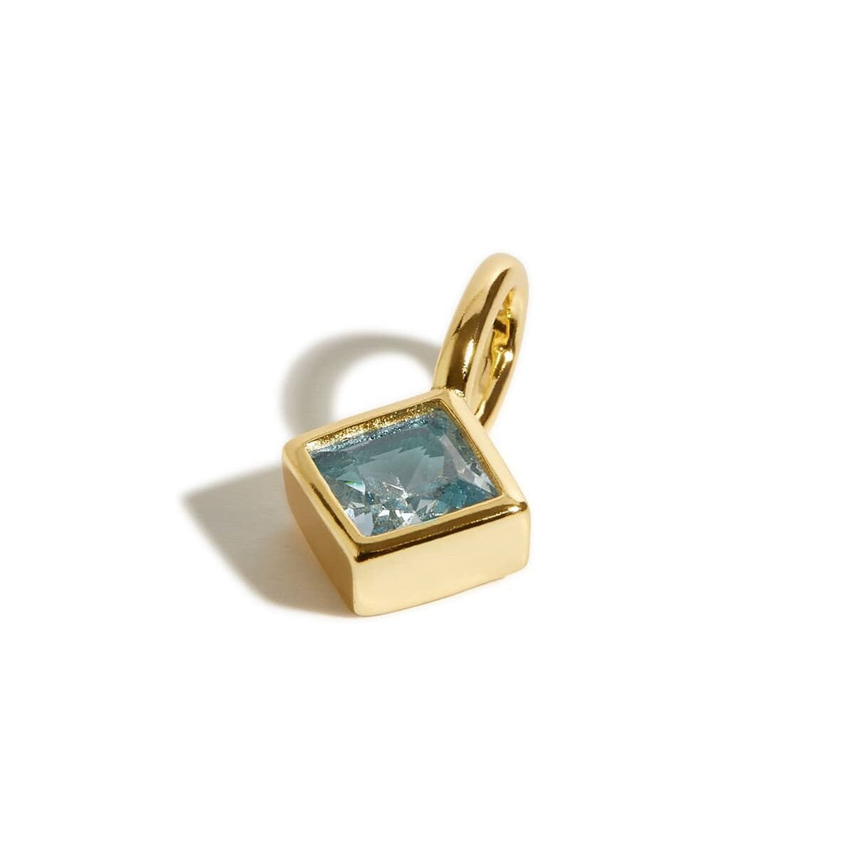 Wholesale stainless steel colorful 12 birthstones diy necklaces pendant