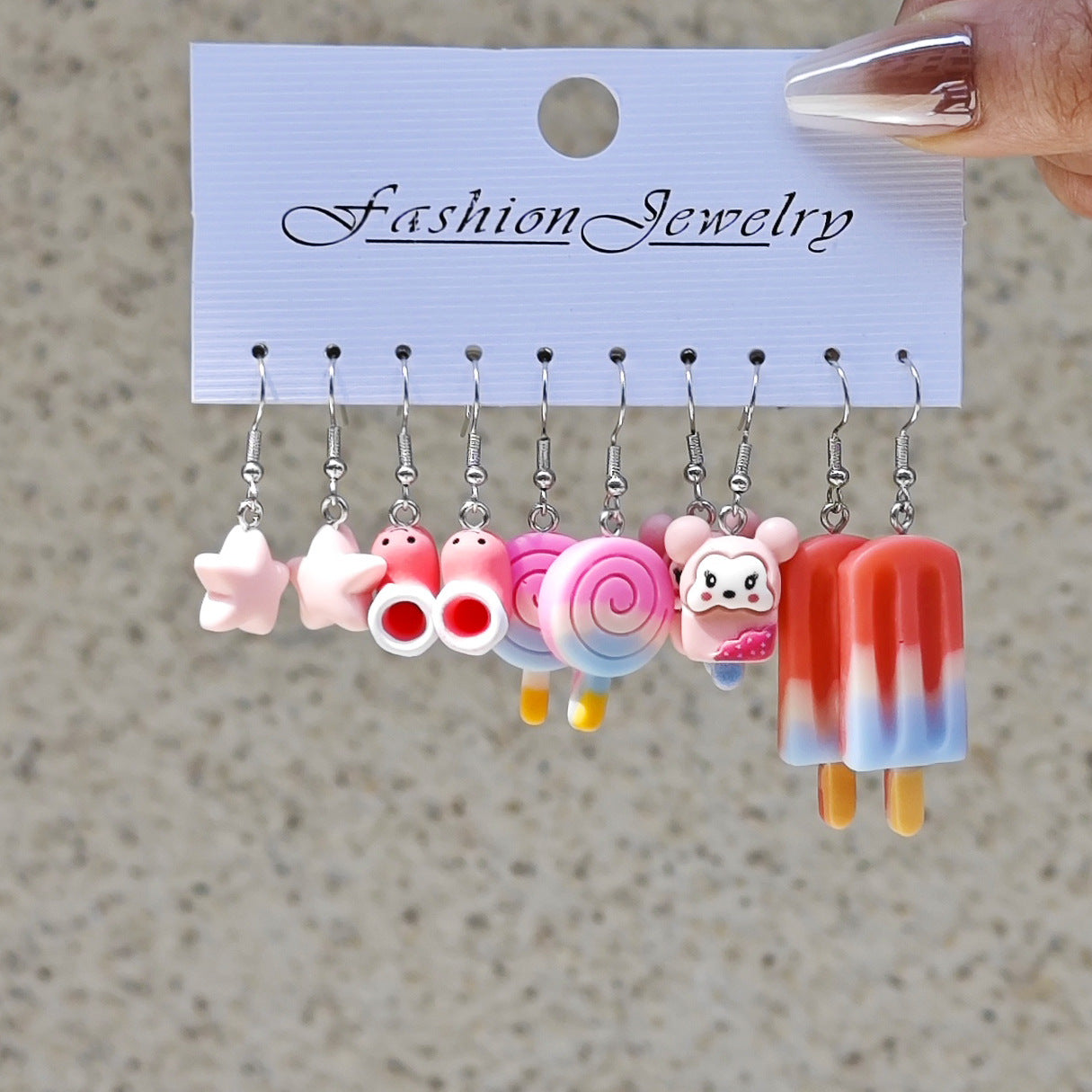 Wholesale 10pcs Bear Star Butterfly Love Luminous Earrings Set ACC-ES-TianShe007