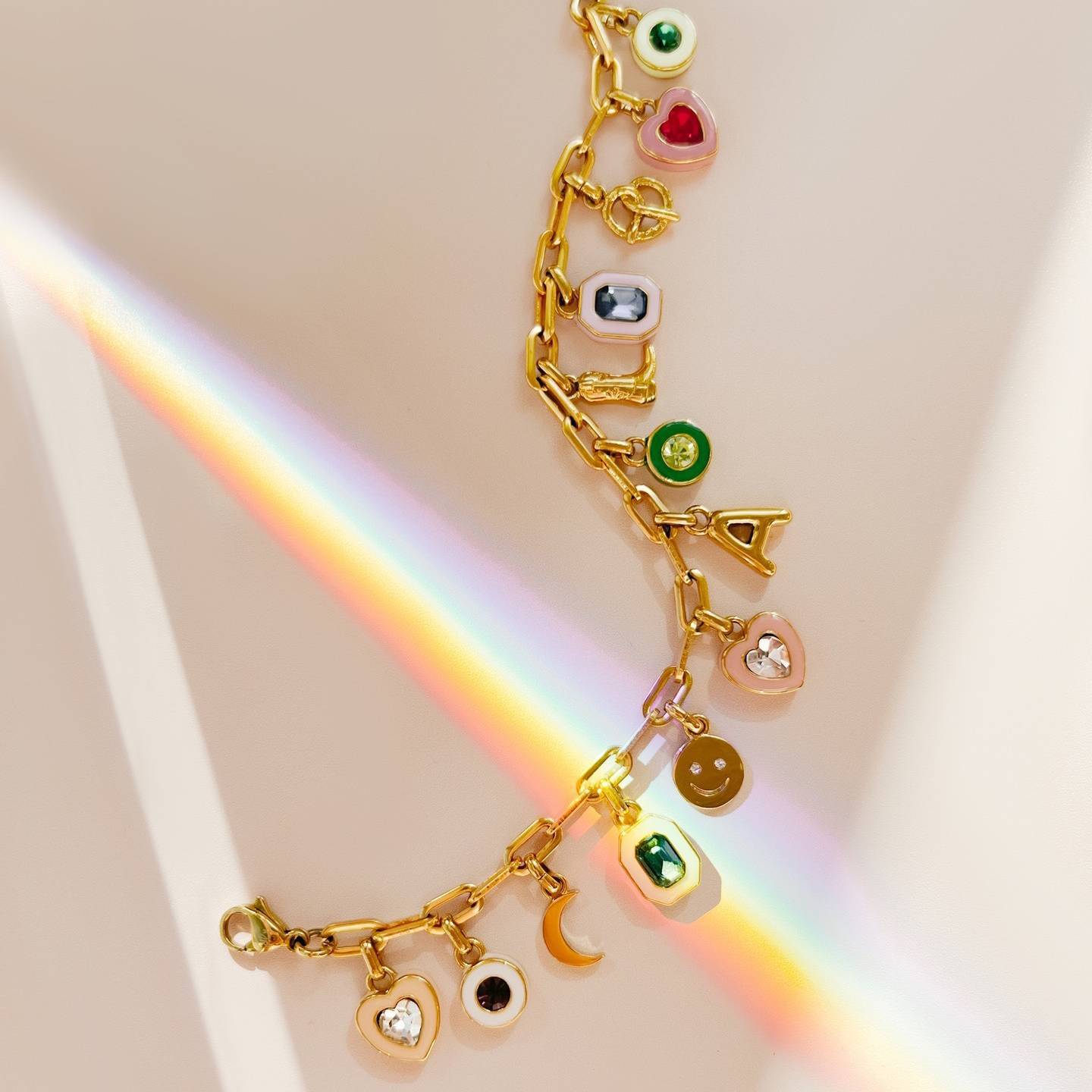 Wholesale Electroplated 18K Gold Colored December Crystal DIY Pendant Necklaces