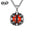 Wholesale  Creative hiphop Titanium Steel Devil's Eye Pendant Necklaces