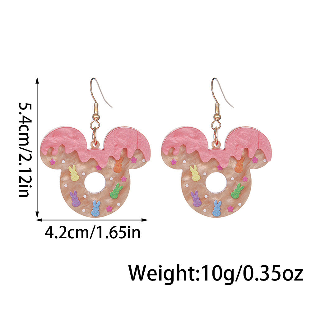 Wholesale Mouse Acrylic Pendant Earrings