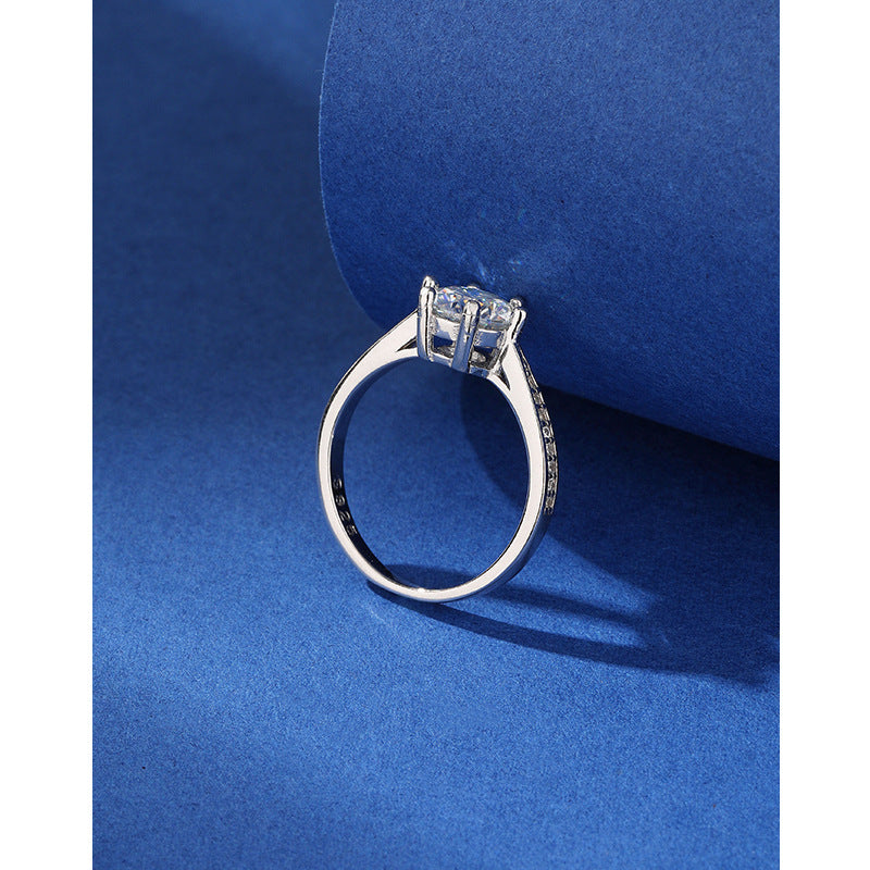 Wholesale Moissanite Diamond Ring 1 karat six-claw classic couple ring
