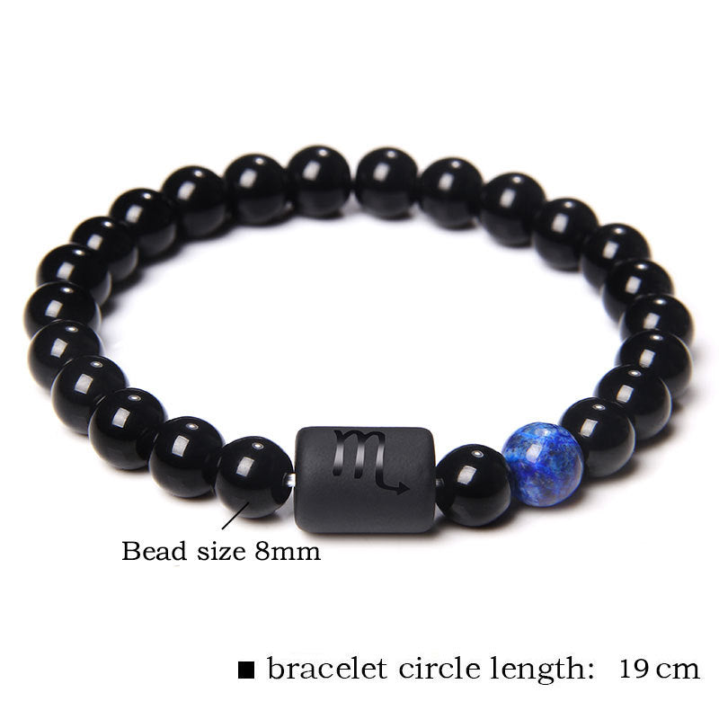 Wholesale Twelve Zodiac Signs Stone Beads Bracelet ACC-BT-Ruiz002