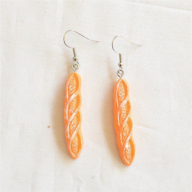 Wholesale Creative Bakery Cake Earrings Resin Bread Earrings ACC-ES-XN016