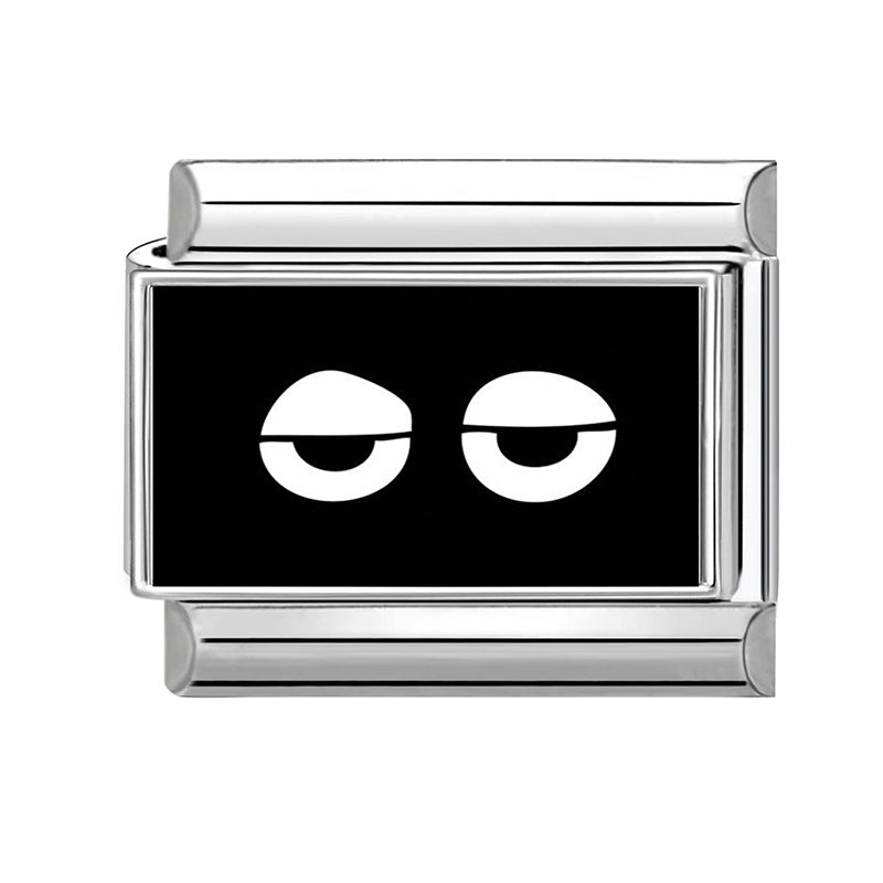 Wholesale 9mm Italian Charm Starter Bracelets DIY square Single Section Creative Stainless Steel Composable Bracelet