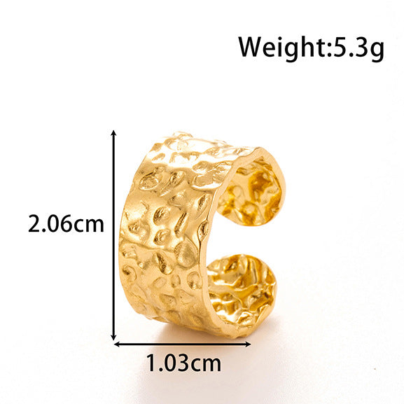 Wholesale  Snake Love Vintage Titanium Steel Opening Adjustable Ring