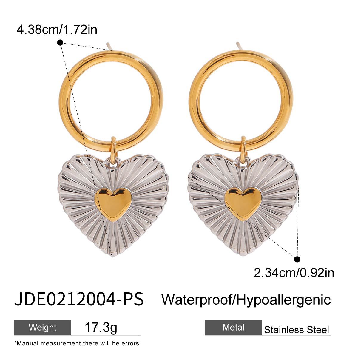 Wholesale stainless steel earrings  light luxury high-end color matching earrings