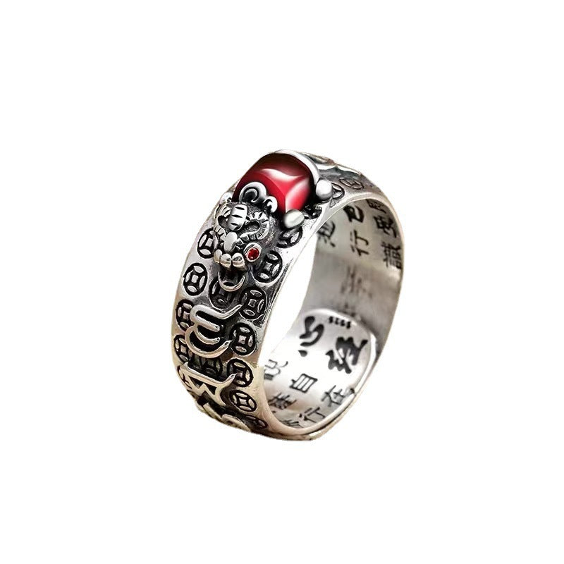 Wholesale Men's Pixiu Ruby Ring ACC-RS-Nisen006