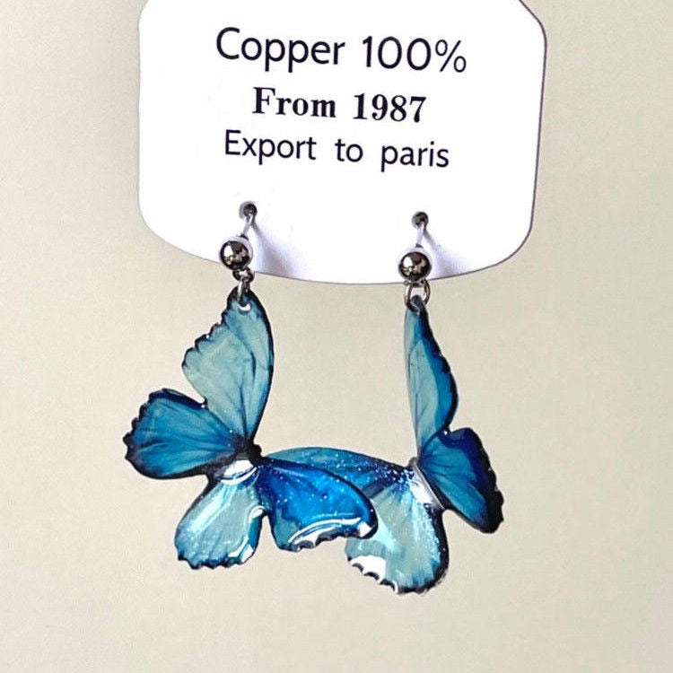 Wholesale Bohemian Blue Enamel Ear Ring  Earrings