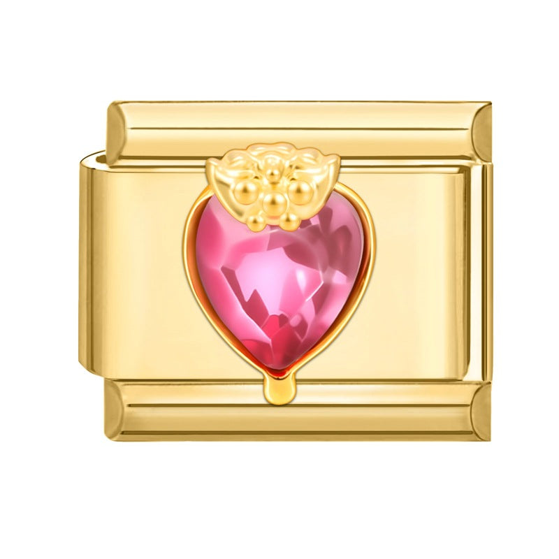 Wholesale Italian Charm Bracelet 9mm DIY Splicing Cute Creative Stainless Steel Composable Bracelet