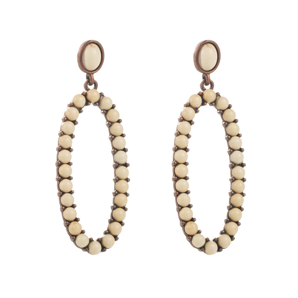 Wholesale exaggerated leather earrings