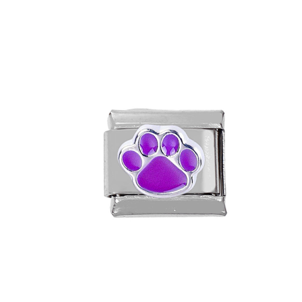 Wholesale 5pcs Italian Charm Bracelet Charm Module Stainless Steel Puppy Bracelet 9mm DIY Pattern Free Stitching Detachable Composable Bracelet ACC-BT-DaLiang007