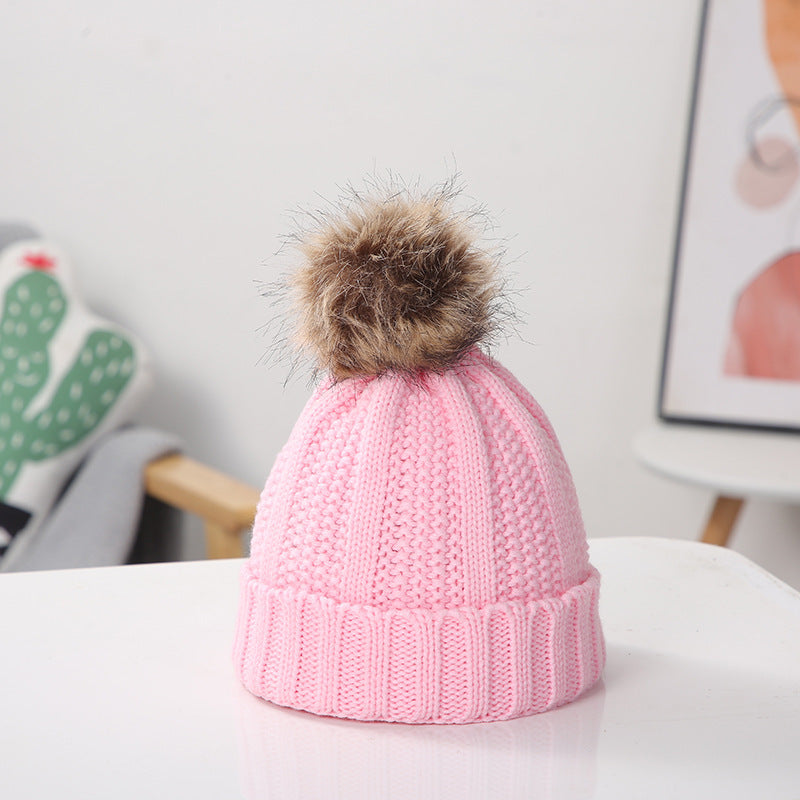 Wholesale Warm Pom Pom Knitted Hat ACC-HT-Suli005