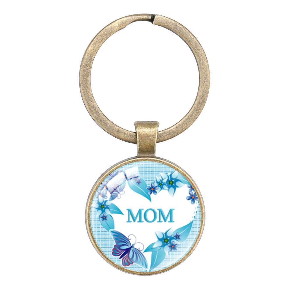 Wholesale Keyring Mom Mother' s Day Glass Keychain