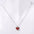 Wholesale Titanium Steel Natural Stone Red Agate Pendant Necklace Heart-Shaped Necklace Earrings