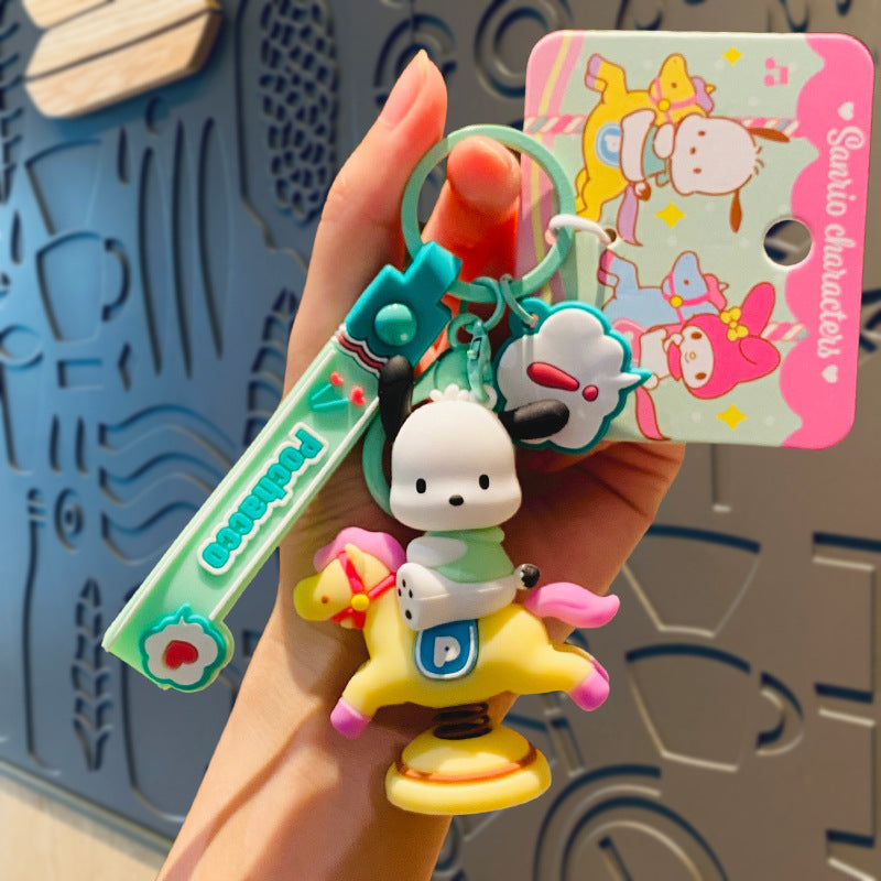 Wholesale Cartoon Cute Silicone Keychains ACCVIP-KC-HongLei002